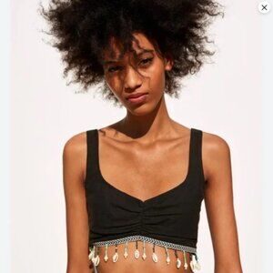 Zara Crop Top w/ Shells